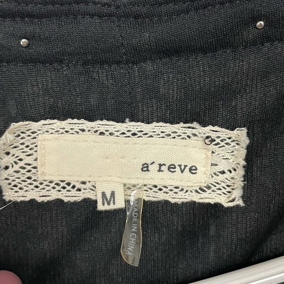 A'Reve Black Cream Floral Lace Cardigan Medium - Picture 5 of 9